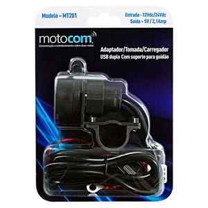 Carregador Celular Smartphone Duplo USB Motocom MT201
