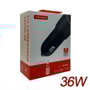 CARREGADOR TOMADA DUPLA USB TOMATE TC-3621C