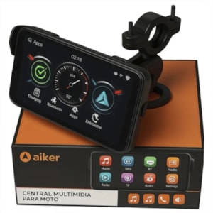 CENTRAL MULTIMÍDIA MOTO 5 POLEGADAS BLUETOOTH ACM-M05 (AIKER)