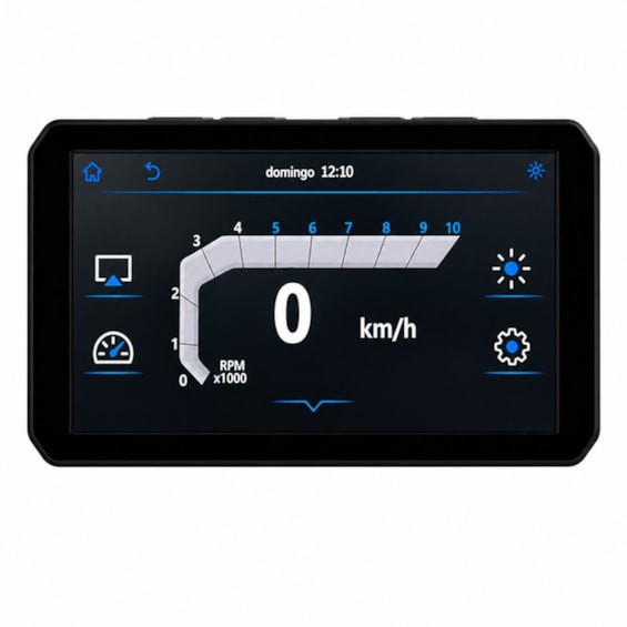 CENTRAL MULTIMÍDIA NAVEMOTO CARPLAY 5 POLEGADAS COM SUPORTE GUIDAO