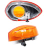 CONJUNTO LENTE DESIGN FAZER 250 2011 / 2014 DIANT D/E LARANJA C/ PARAFUSO (GVS)