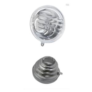CONJUNTO LENTE DESIGN INTRUDER 125 CRISTAL S/ PARAFUSO (GVS)