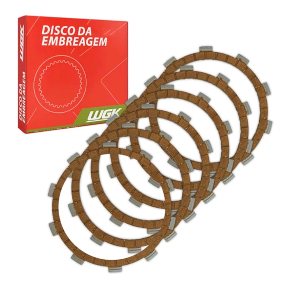DISCO EMBREAGEM CBX 250 TWISTER 01-08 / XR 250 TORNADO 01-08 6PCS WGK