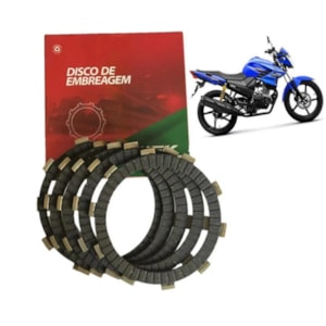 DISCO EMBREAGEM YS 150 FAZER / YBR 150 FACTOR / XTZ 150 CROSSER / YBR 125 17- / FZ 15 4PCS WGK