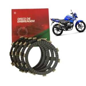DISCO EMBREAGEM YS 150 FAZER / YBR 150 FACTOR / XTZ 150 CROSSER / YBR 125 17- / FZ 15 4PCS WGK