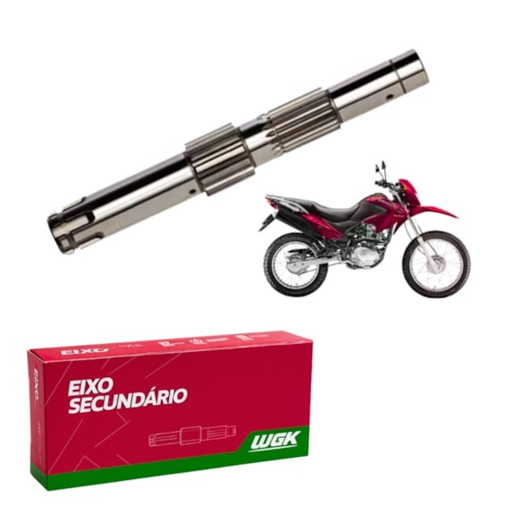EIXO PINHAO SECUNDARIO NXR 150 BROS ES 09- WGK EIXO PINHAO SECUNDARIO NXR 150 BROS ES 09- WGK