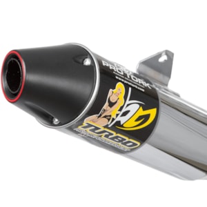Escapamento TORK BROS 160 2015 / XRE 190 2016 MOD Turbo Cromado