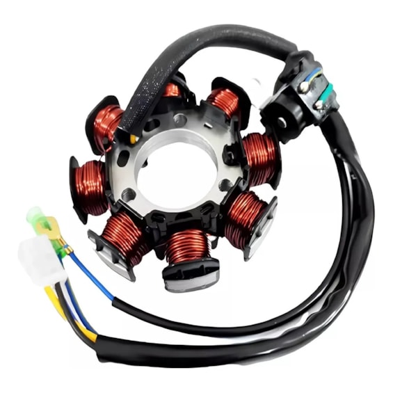 ESTATOR COMPLETO YBR 125 FACTOR E 14-16 / YBR 125 FACTOR ED 14-16 C/ BOBINA DE PULSO (MAGNETRON)