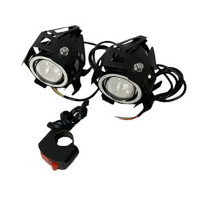 FAROL DE MILHA LED KGA FLO-5 C/ SUPORTE E BOTAO LIGA/DESLIGA (PAR)
