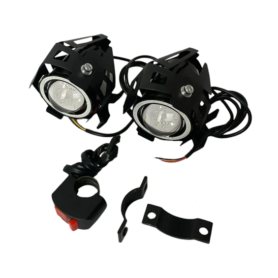 FAROL DE MILHA LED KGA FLO-7 DAY LIGHT C/ SUPORTE E BOTAO LIGA/DESLIGA