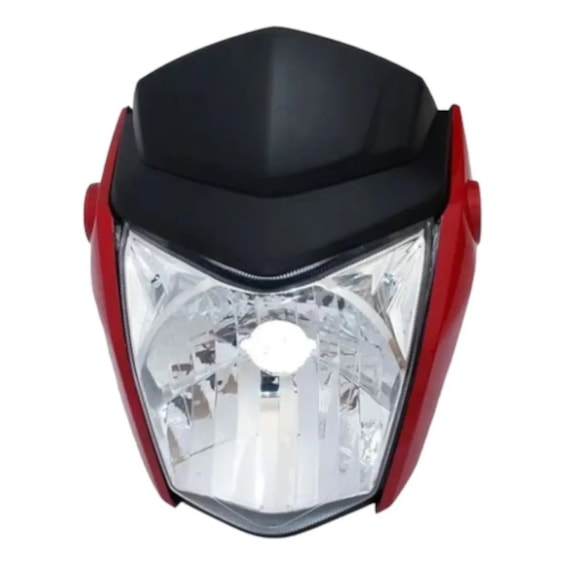 FAROL TITAN 150 2014- / FAN 125 /150 /160 2014- VERMELHO (PLASMOTO) COMPLETO