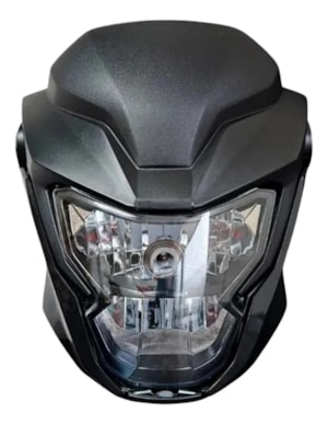 FAROL TITAN/FAN 160 -25/ FAN 160 19 (LAMP SUBST) CINZA UNA METALICO (PLASMOTO) COMPLETO