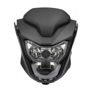 FAROL TITAN/FAN 160 -25/ FAN 160 19 (LAMP SUBST) CINZA UNA METALICO (PLASMOTO) COMPLETO