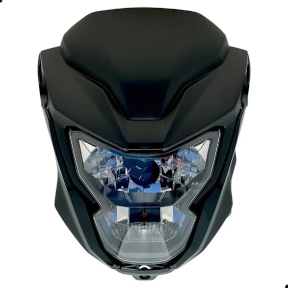FAROL TITAN/FAN 160 -25/ TITAN 160 20 (LAMP SUBST) PRETO INJETADO (PLASMOTO)