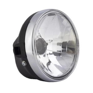 FAROL YBR 125 00-04  ARO CROMADO METAL PLASMOTO (COMPLETO)