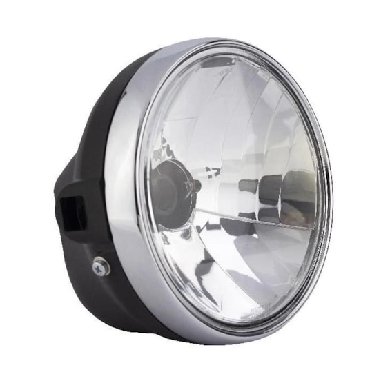 FAROL YBR 125 00-04  ARO CROMADO METAL PLASMOTO (COMPLETO)
