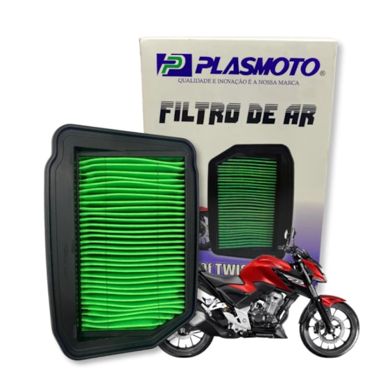 FILTRO AR ESPORTIVO CB 300F TWISTER 23 PLASMOTO