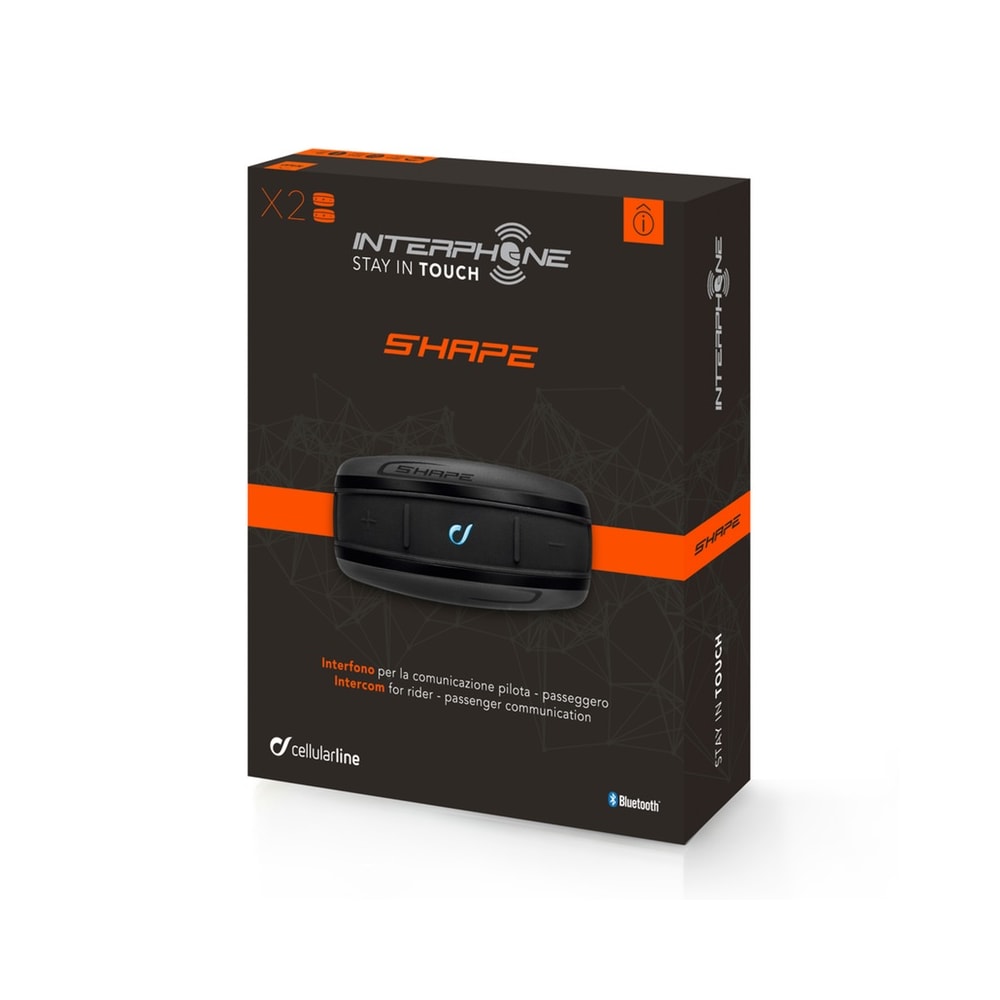 INTERCOMUNICADOR DE CAPACETE INTERPHONE SHAPE TP DUPLO