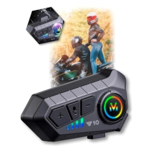 INTERCOMUNICADOR DE CAPACETE TOMATE UNITÁRIO (RECEPTOR DE CHAMADA)  V10