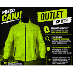 Jaqueta Feminina GP TECH LUX Fluo Casual Resistente À água OUTLET