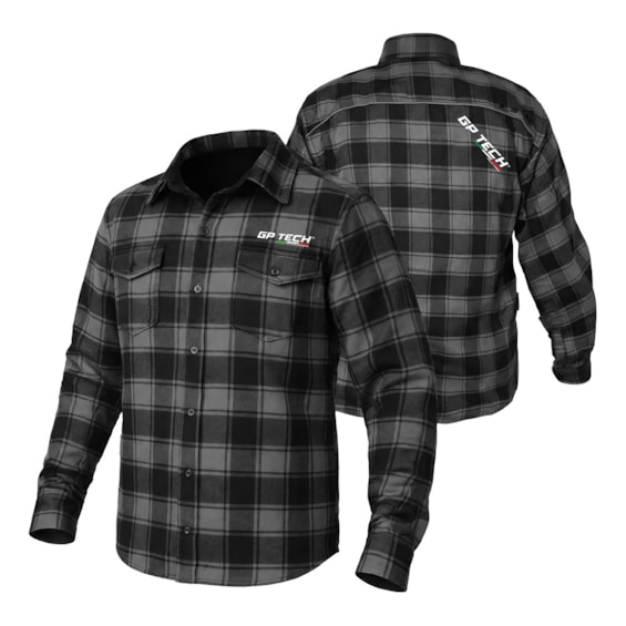 JAQUETA GP TECH CUSTOM XADREZ FLANELADO COM PROTEÇÃO