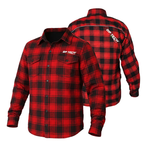 JAQUETA GP TECH CUSTOM XADREZ FLANELADO COM PROTEÇÃO