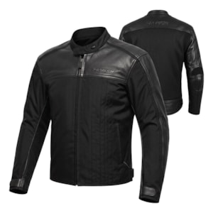 JAQUETA GP TECH NERO VELOCE COURO