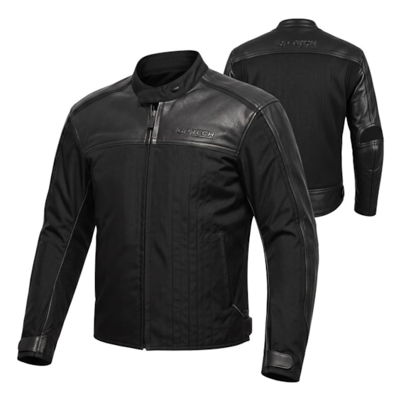 JAQUETA GP TECH NERO VELOCE COURO