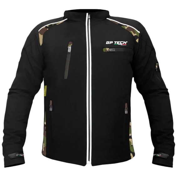 Jaqueta GP TECH SOFT Casual Resistente À água Camuflada 