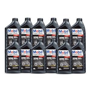 KIT 12 OLEO MOBIL 4T 20W50 MINERAL LITRO