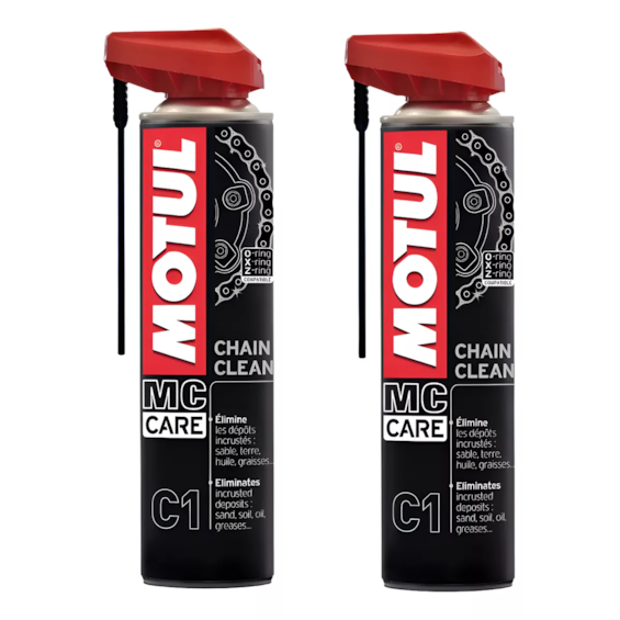 KIT 2 DESENGRAXANTE CORRENTE MOTUL CHAIN CLEAN C1 400 ML