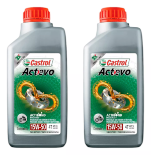 KIT 2 OLEO CASTROL ACTEVO 15W50 4T 
