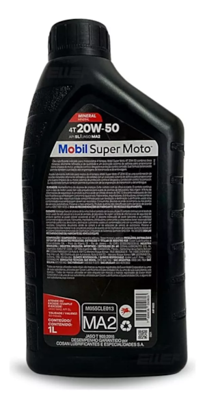 KIT 2 OLEO MOBIL 4T 20W50 MINERAL LITRO