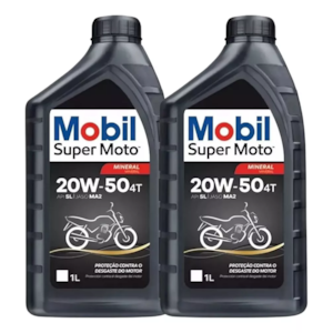 KIT 2 OLEO MOBIL 4T 20W50 MINERAL LITRO