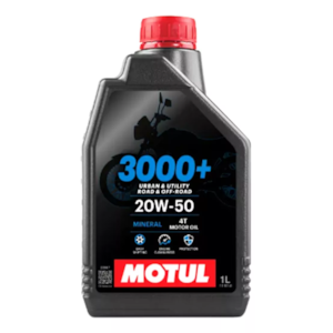 KIT 2 OLEO MOTUL 3000 4T 20W50 MINERAL