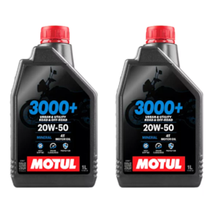 KIT 2 OLEO MOTUL 3000 4T 20W50 MINERAL