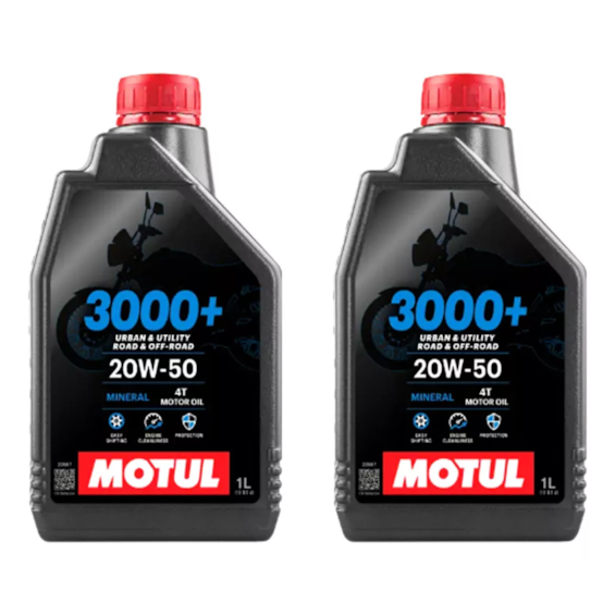 Motul 3000 4T 20W-50 Mineralöl 5 Liter - Motoröl Für 4-Takt Motoren, JASO MA-2 Motul 3000 4T 20W-50 Mineralöl 5 Liter - Motoröl Für 4-Takt Motoren, JASO MA-2