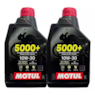 KIT 2 OLEO MOTUL 5000+ 4T 10W30 SJ SEMI SINTETICO