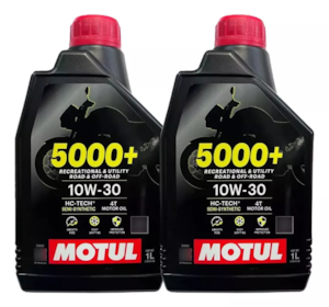 KIT 2 OLEO MOTUL 5000+ 4T 10W30 SJ SEMI SINTETICO
