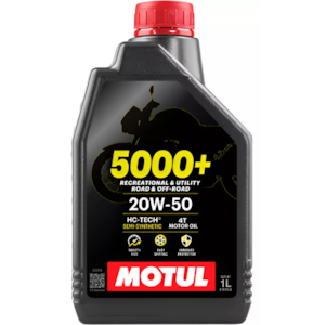 KIT 2 OLEO MOTUL 5000+ 4T 20W50 SEMI SINTETICO