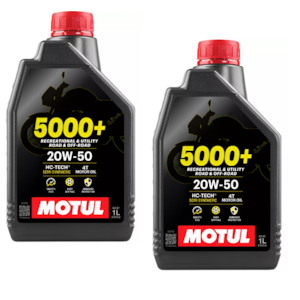 KIT 2 OLEO MOTUL 5000+ 4T 20W50 SEMI SINTETICO