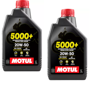 KIT 2 OLEO MOTUL 5000+ 4T 20W50 SEMI SINTETICO