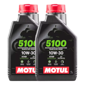 KIT 2 OLEO MOTUL 5100 4T 10W30 SEMI SINTETICO