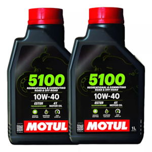 KIT 2 OLEO MOTUL 5100 4T 10W40