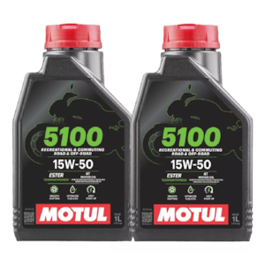 KIT 2 OLEO MOTUL 5100 4T 15W50 