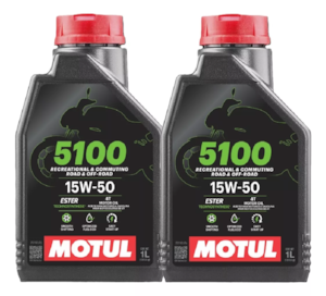 KIT 2 OLEO MOTUL 5100 4T 15W50 