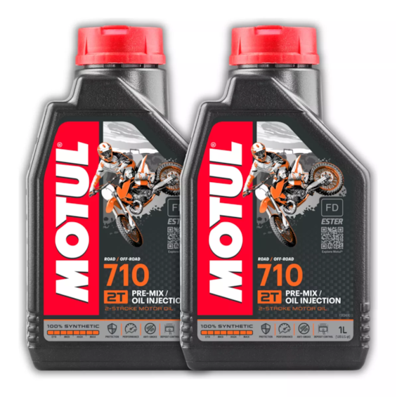 KIT 2 OLEO MOTUL 710 2T 