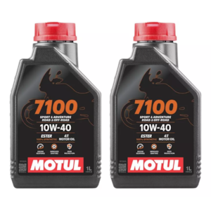 KIT 2 OLEO MOTUL 7100 4T 10W40 SL SINTETICO