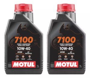 KIT 2 OLEO MOTUL 7100 4T 10W40 SL SINTETICO