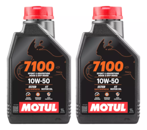 KIT 2 OLEO MOTUL 7100 4T 10W50 SINTETICO